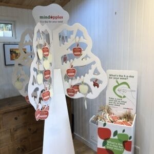 White strong cardboard 3D 2 metre tall tree